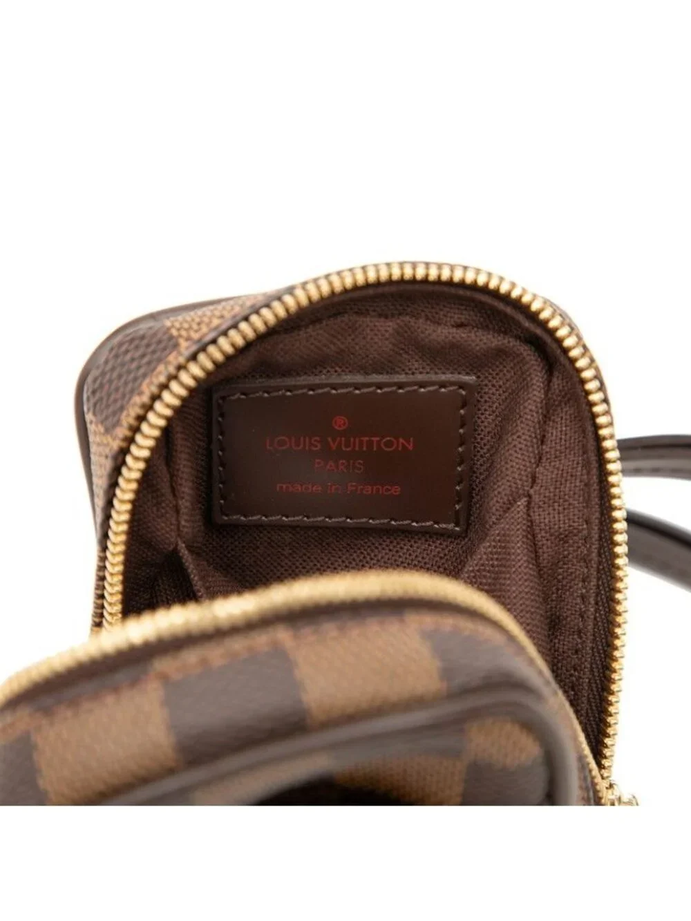 Louis Vuitton Damier Etui Okapi PM Crossbody Shoulder Bag Brown Leather